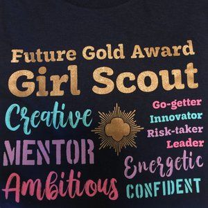🇺🇸 Girl Scout Tee Future Gold Award, NWT